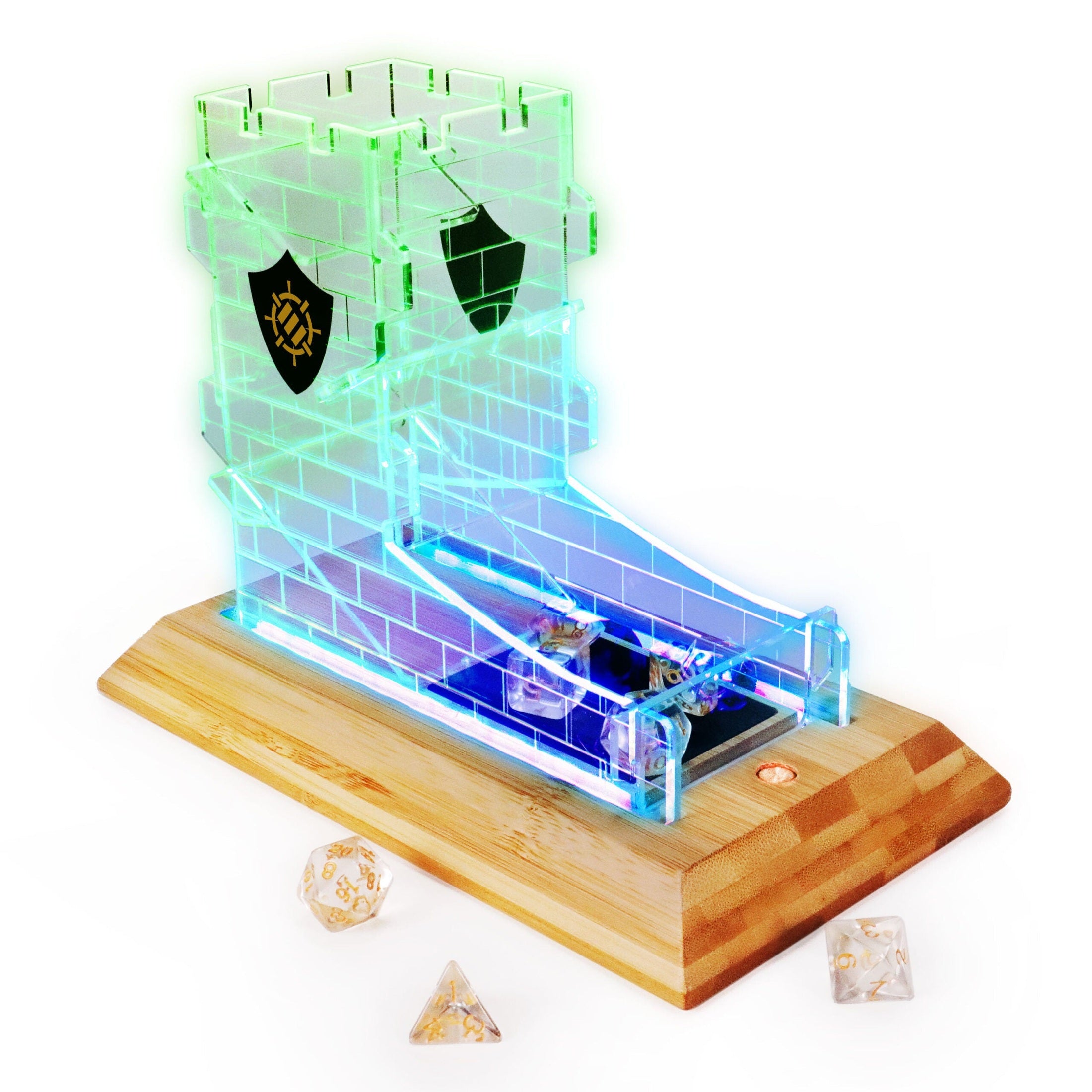 Tabletop LED Dice Tower and Dice Set - Spelmarkt