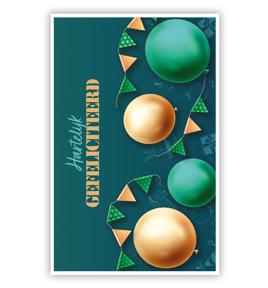 Gouden en groene ballonnen - Spelmarkt