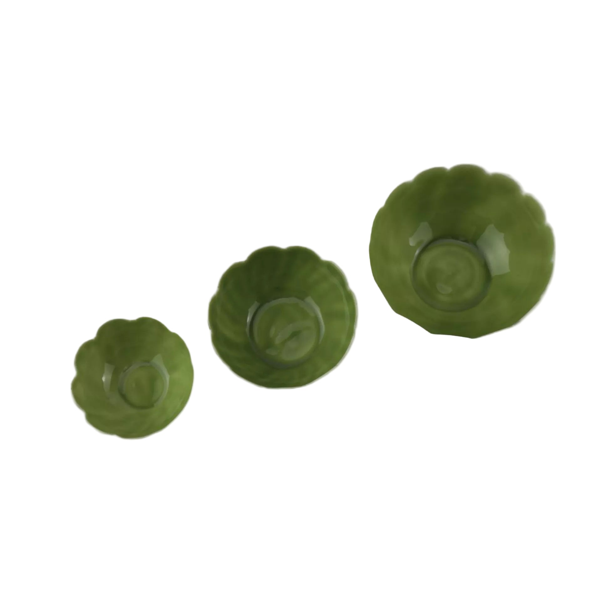Waxinelichthouder groen set a 3