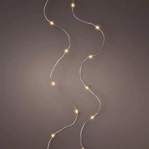 Micro LED snoer zilver195cm 40L