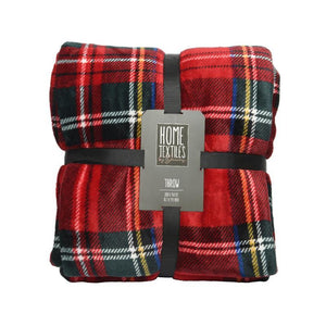 Polyester flanel ruit 150x200cm
