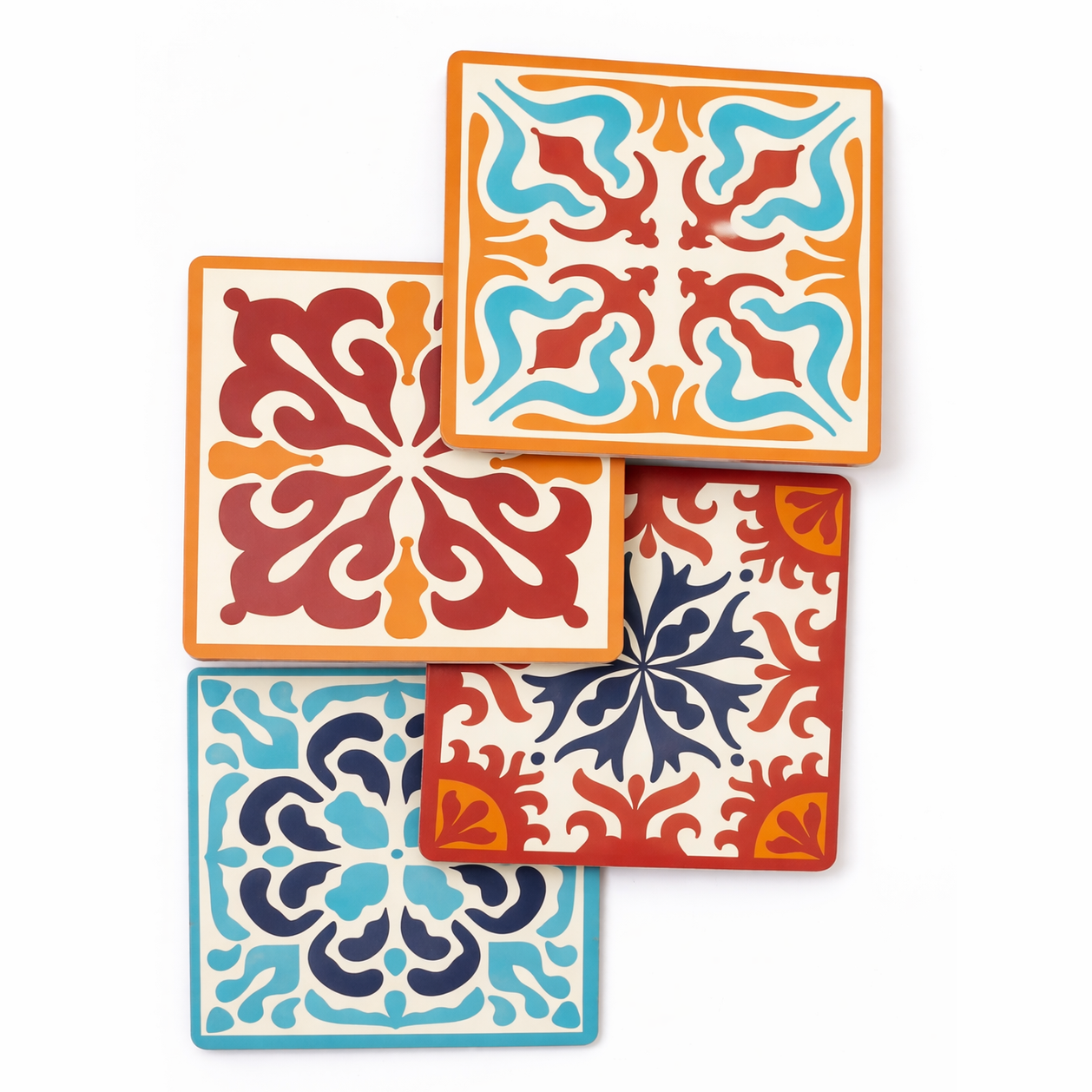 Onderzetter Mozaïk kurk 9,5x9,5x0,5cm - Spelmarkt